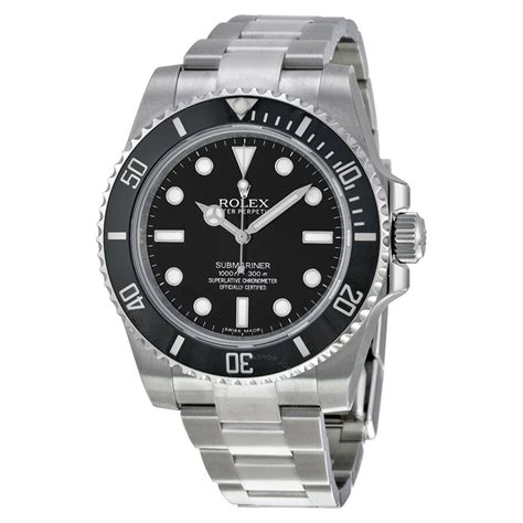 rolex submariner automatic black dial men's watch|all black rolex submariner price.